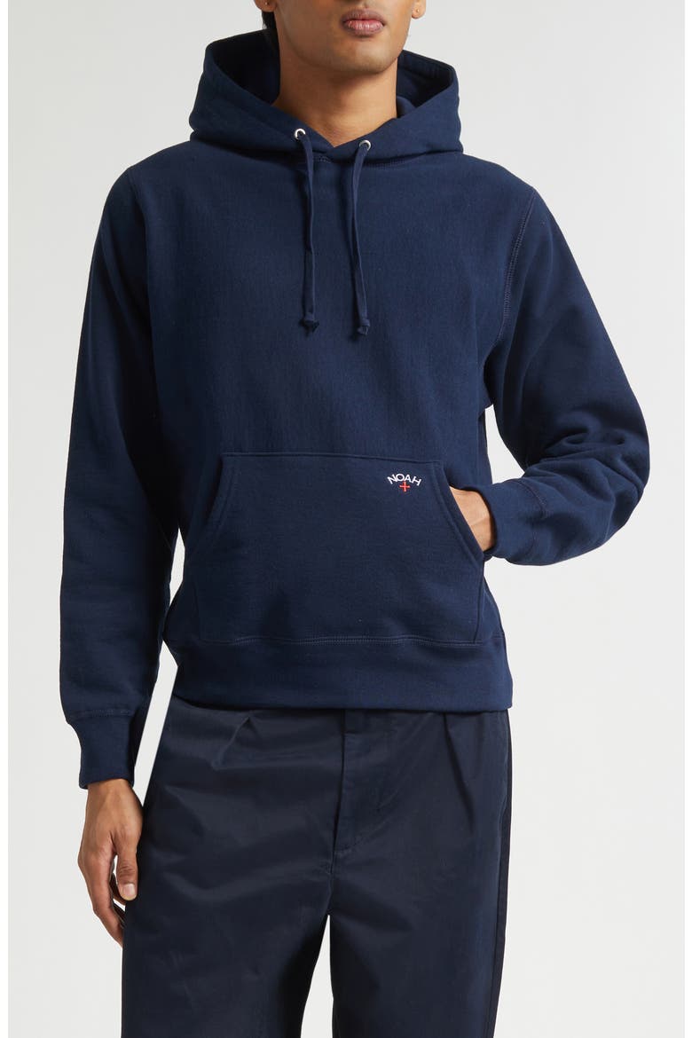 Classic Cotton French Terry Hoodie, Main, color, NAVY
