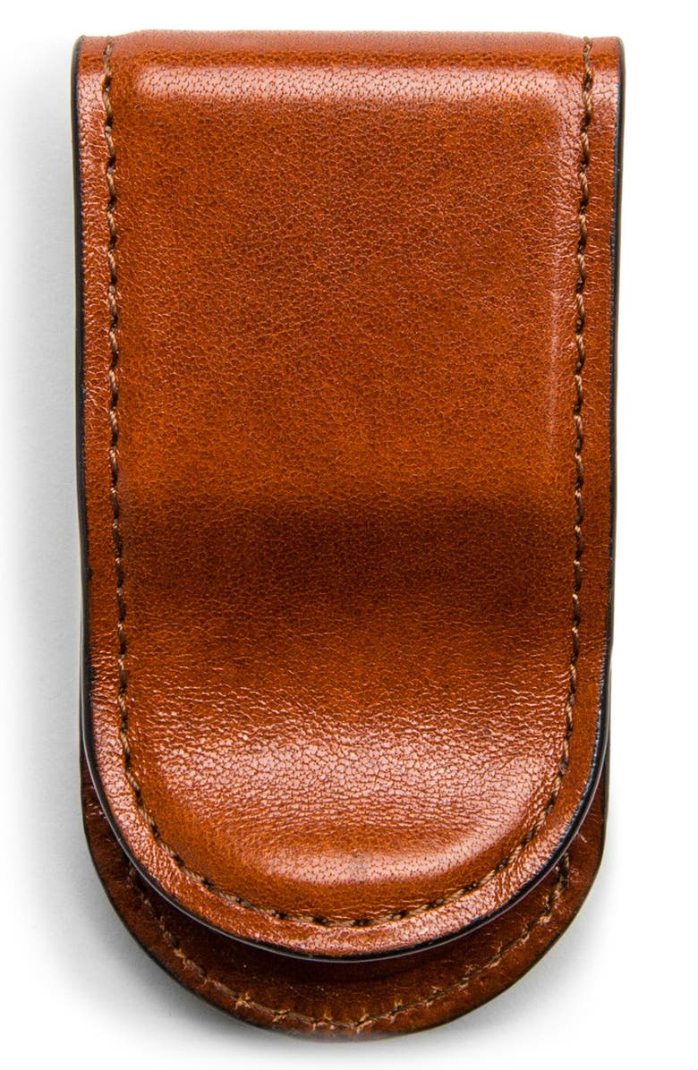 Bosca Leather Money Clip, Main, color, 