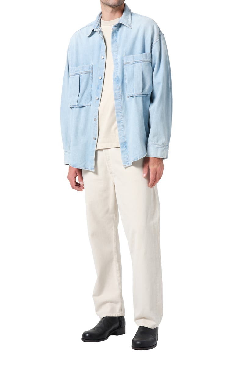 AGOLDE Clark Denim Button-Up Shirt Jacket, Alternate, color, Premise Indigo