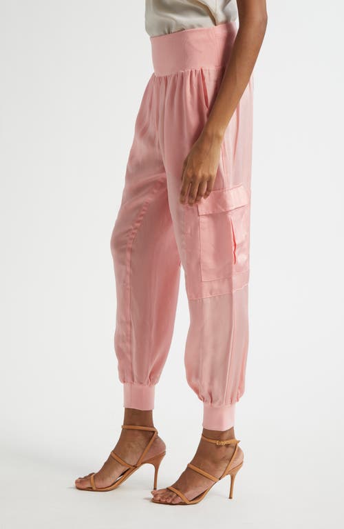 Cinq À Sept Giles Cupro Crop Cargo Joggers