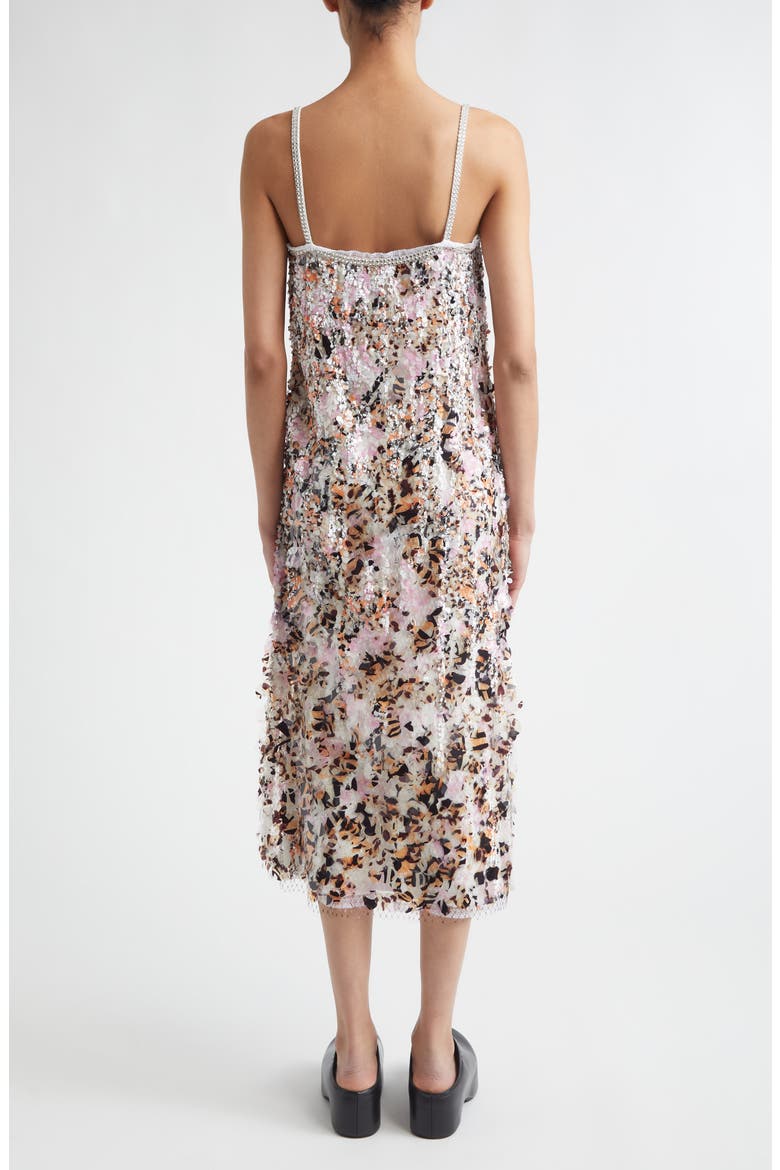 Sequin, Rhinestone & Lace Mesh Midi Slipdress, Alternate, color, CHC24 PINK SAND