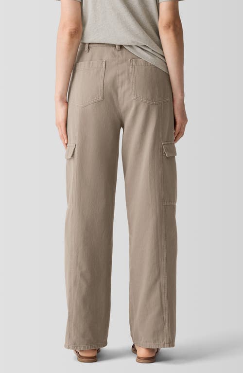 Eileen Fisher Organic Cotton Wide Leg Cargo Pants