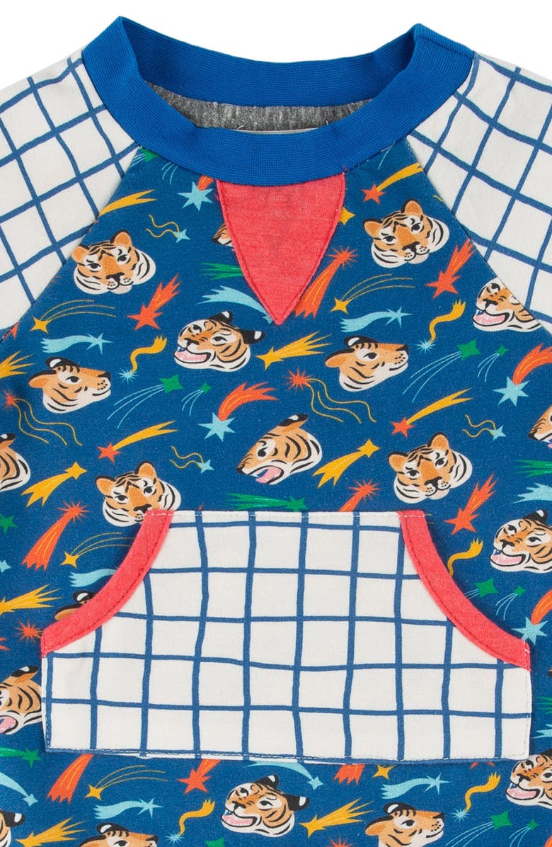 Miki Miette Henry Mix Print Romper, Alternate, color, Blue