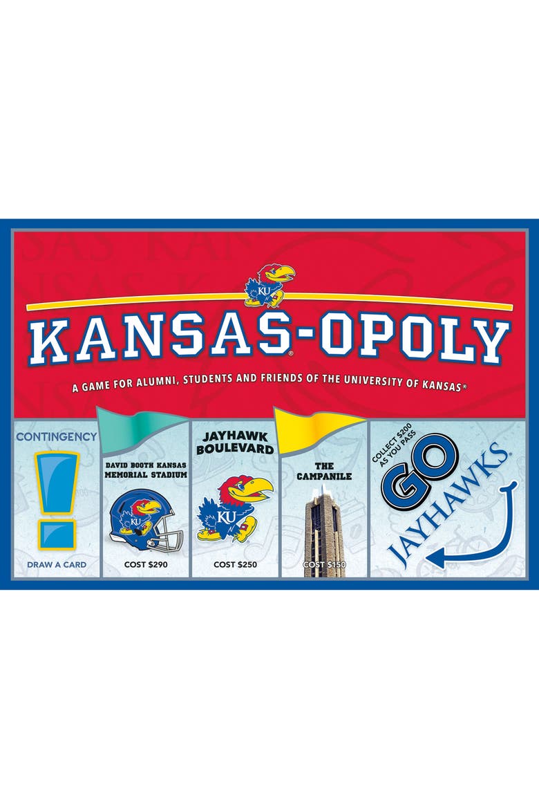 University Of Kansas Kansasopoly Monopoly Board Game, Alternate, color, Multicolored