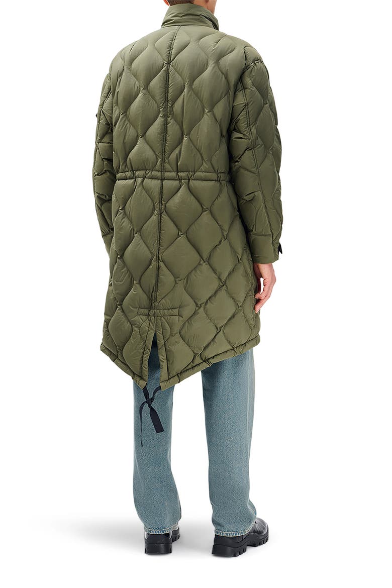 Dane Quilted Down Parka, Alternate, color, DARK OLIVE