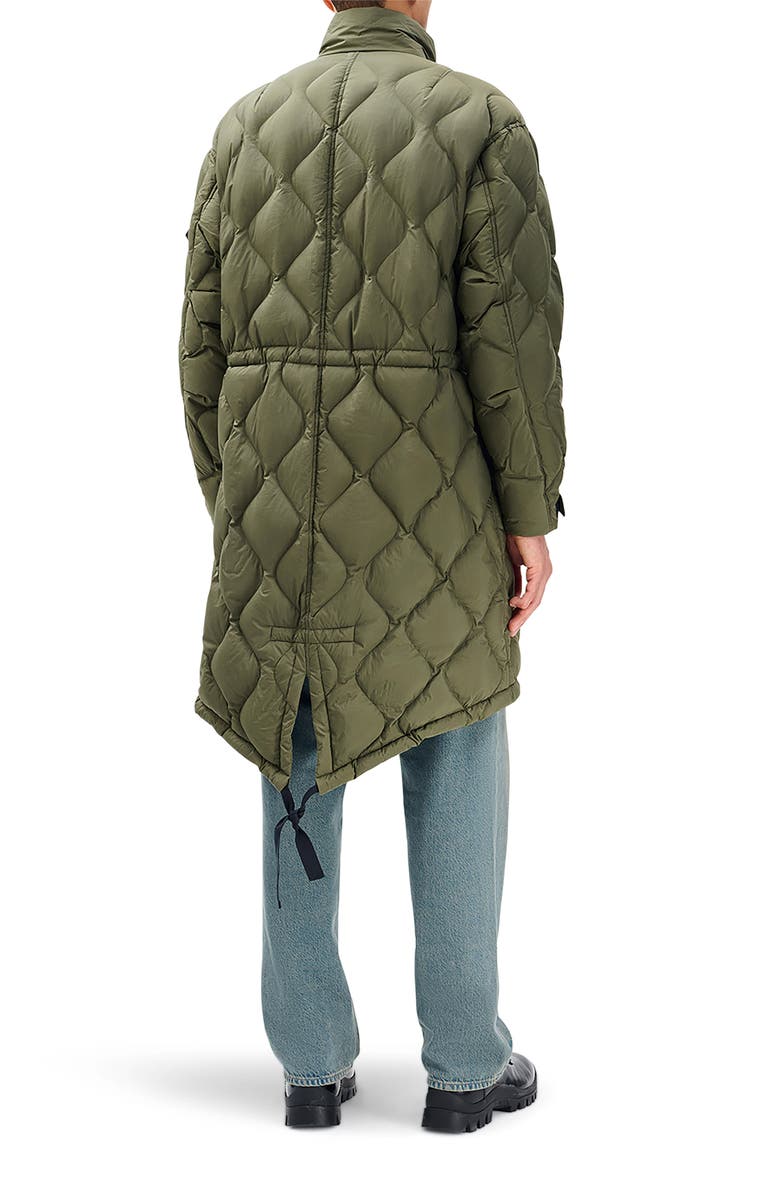rag & bone Dane Quilted Down Parka, Alternate, color, Dark Olive