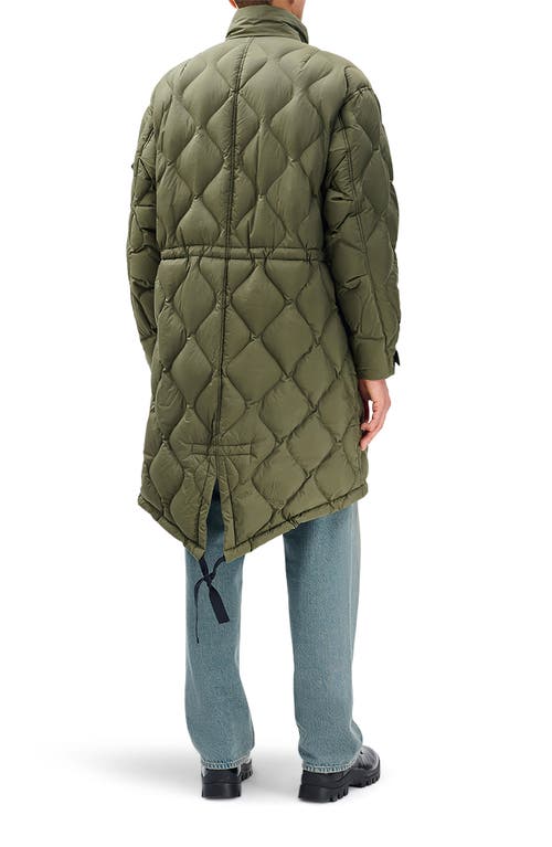 Rag & Bone Dane Quilted Down Parka In Green