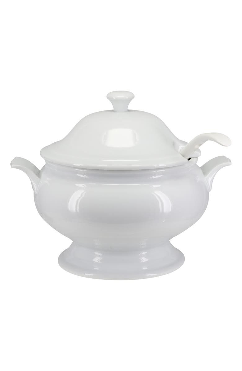 BIA Cordon Bleu Soup Tureen & Lions Head Bowl Set, Alternate, color, White