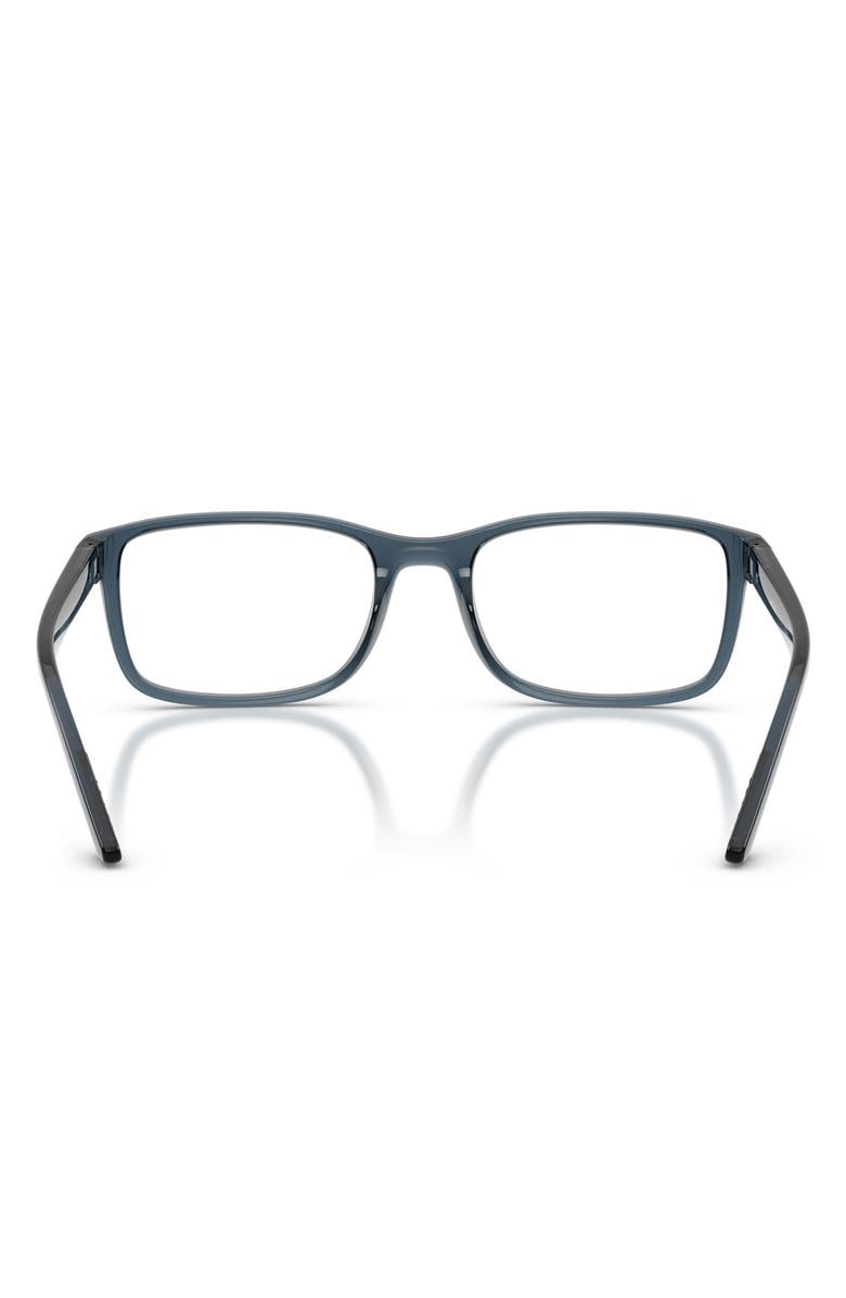 Prada Linea Rossa 55mm Pillow Optical Glasses, Alternate, color, Azure