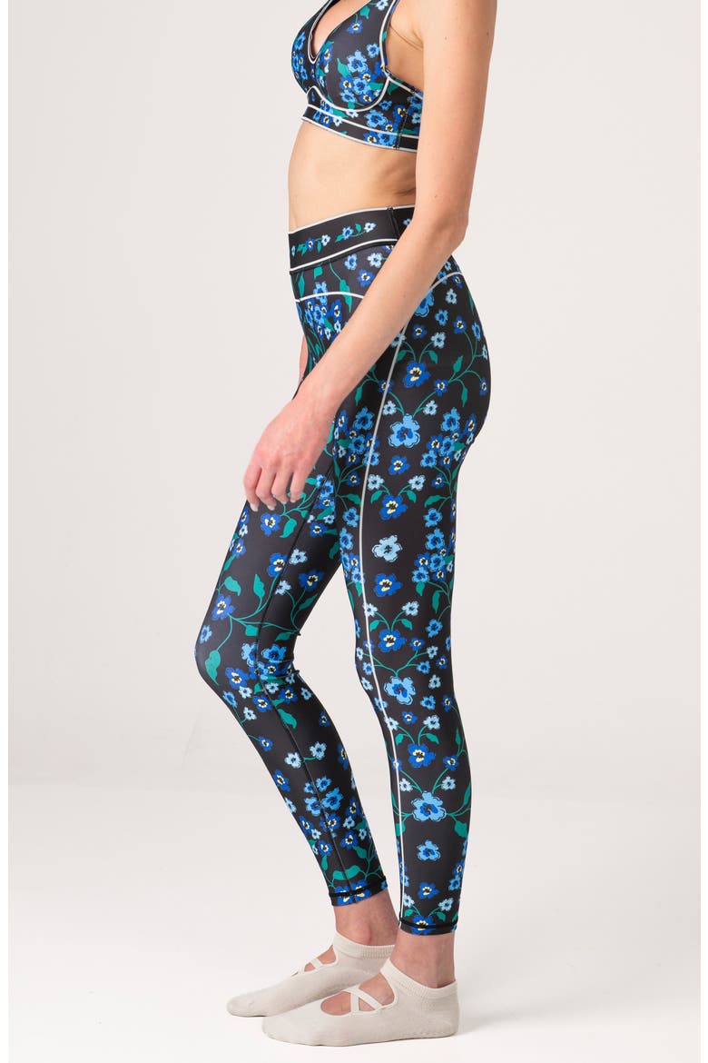 Garden Nocturne High-Waisted Leggings, Alternate, color, Black