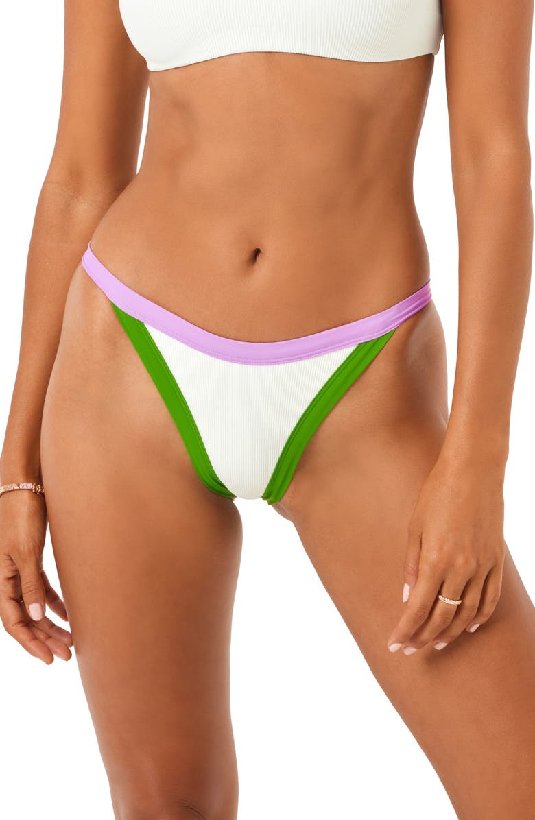 LSPACE Vacay Bikini Bottoms, Main, color, Crm/Jwl/Pam