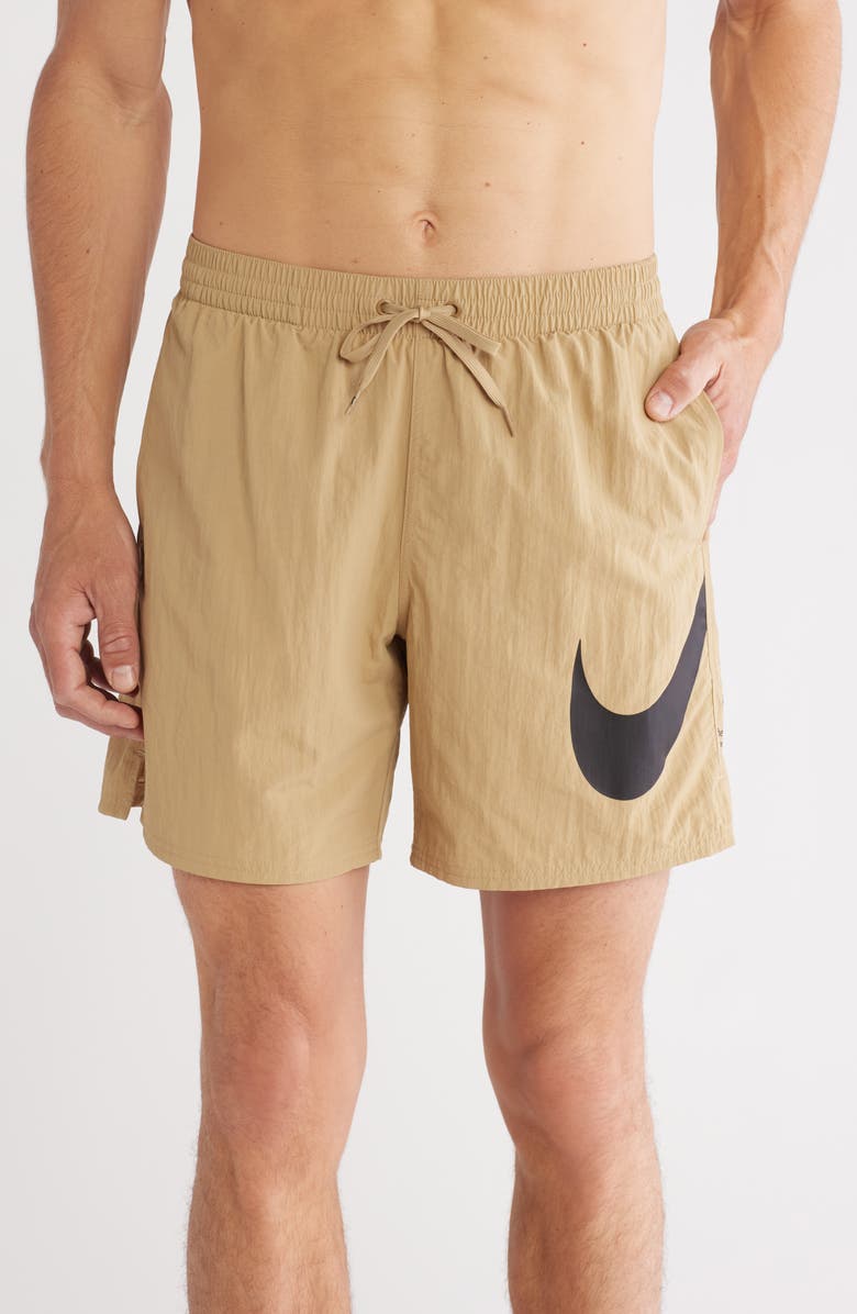Nike 7-Inch Volley Swim Trunks, Main, color, Parachute Beige
