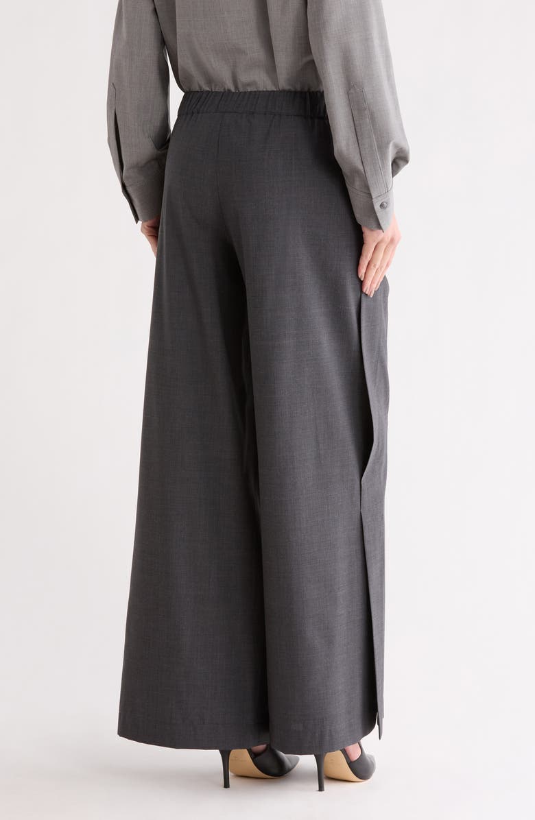 TWP Eva Wide Leg Pull-On Pants, Alternate, color, Dark Charcoal