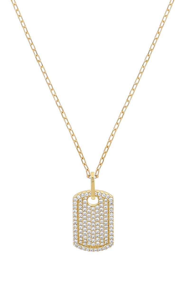 Bony Levy Diamond Tag Pendant Necklace, Main, color, 18K Yellow Gold