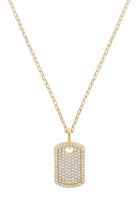 Diamond Tag Pendant Necklace (Nordstrom Exclusive)