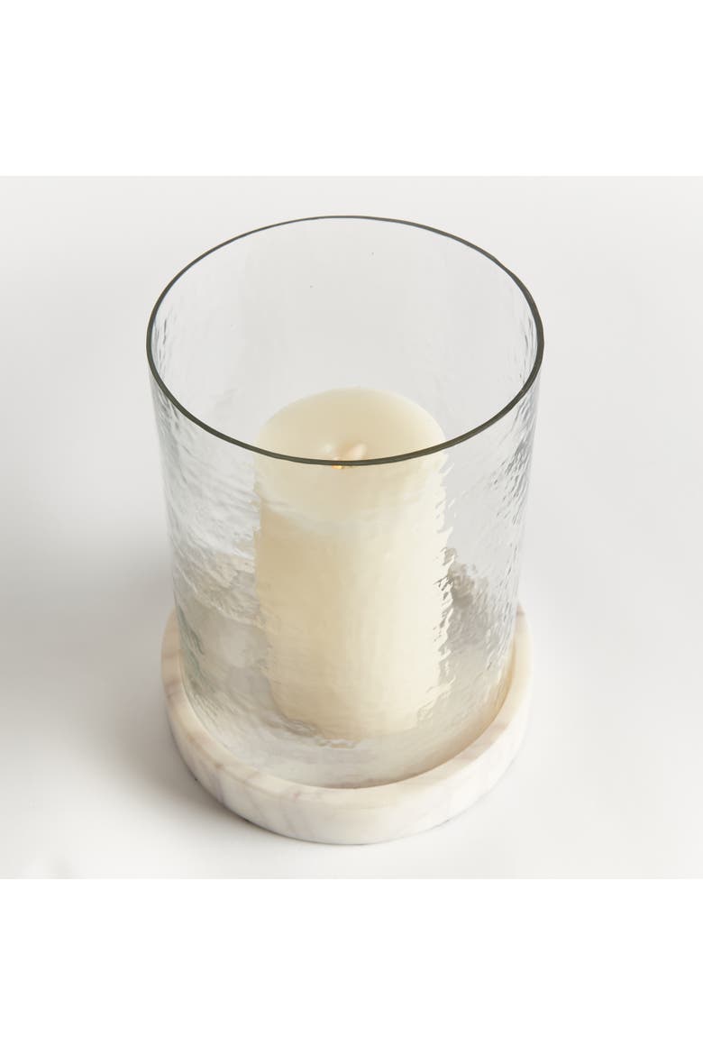 Claire Hurricane Candleholder, Alternate, color, White