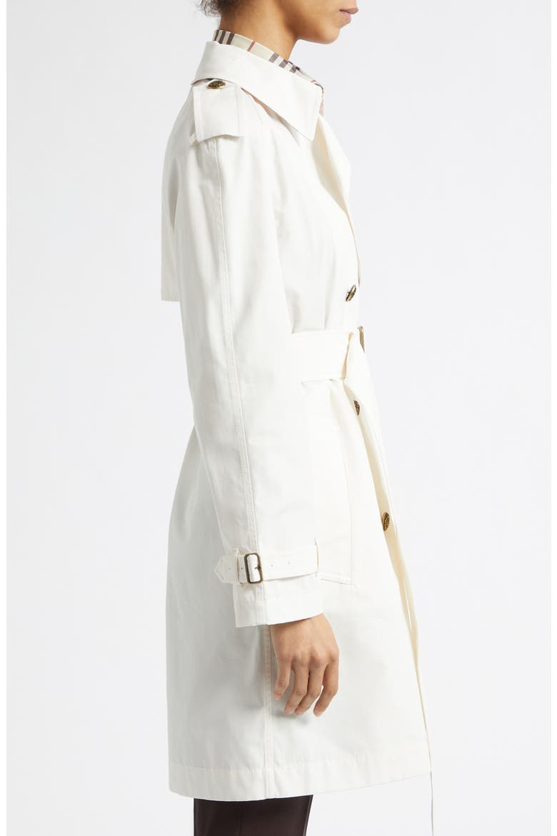 Belgravia Double Breasted Trench Coat, Alternate, color, SEASHELL WHITE