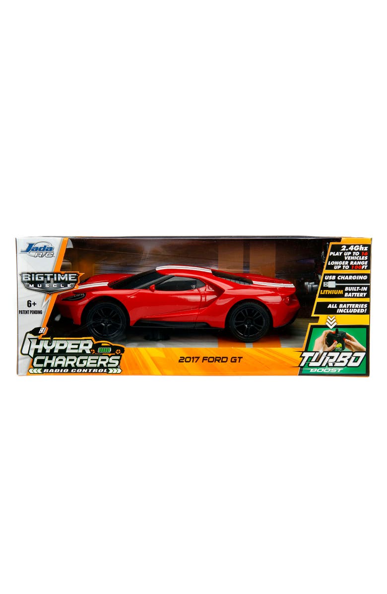 JADA Hyperchargers 1/16th Big Time Muscle Rc, 2017 Ford Gt, Alternate, color, Multicolored