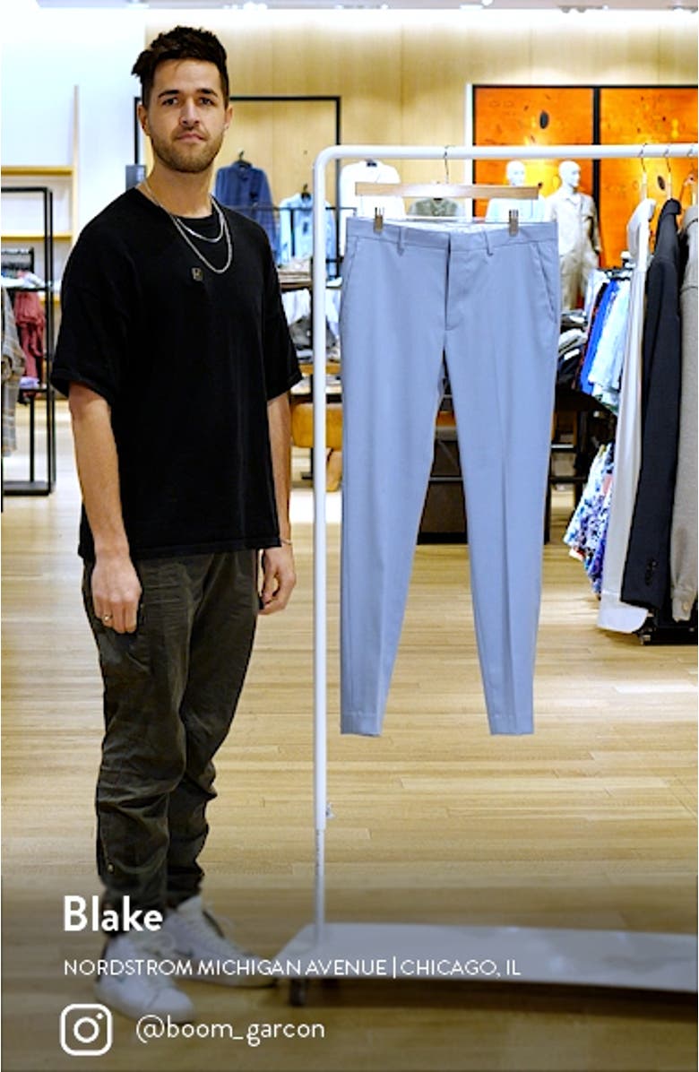 Textured Skinny Suit Trousers, sales video thumbnail