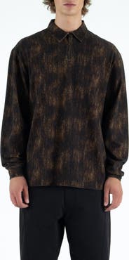 STUDENTS Tactics Camp Long Sleeve Quarter Zip Polo