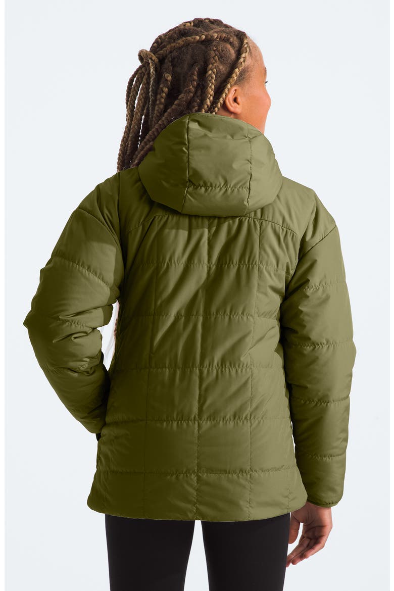Kids' Shasta Water Repellent Reversible Hooded Jacket, Alternate, color, FOREST OLIVE