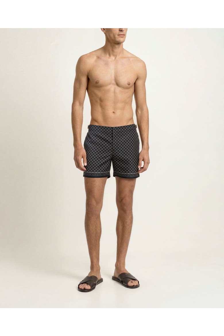 Setter Shorter Length Printed Swim Shorts in Tessoro, Main, color, NIGHT IRIS