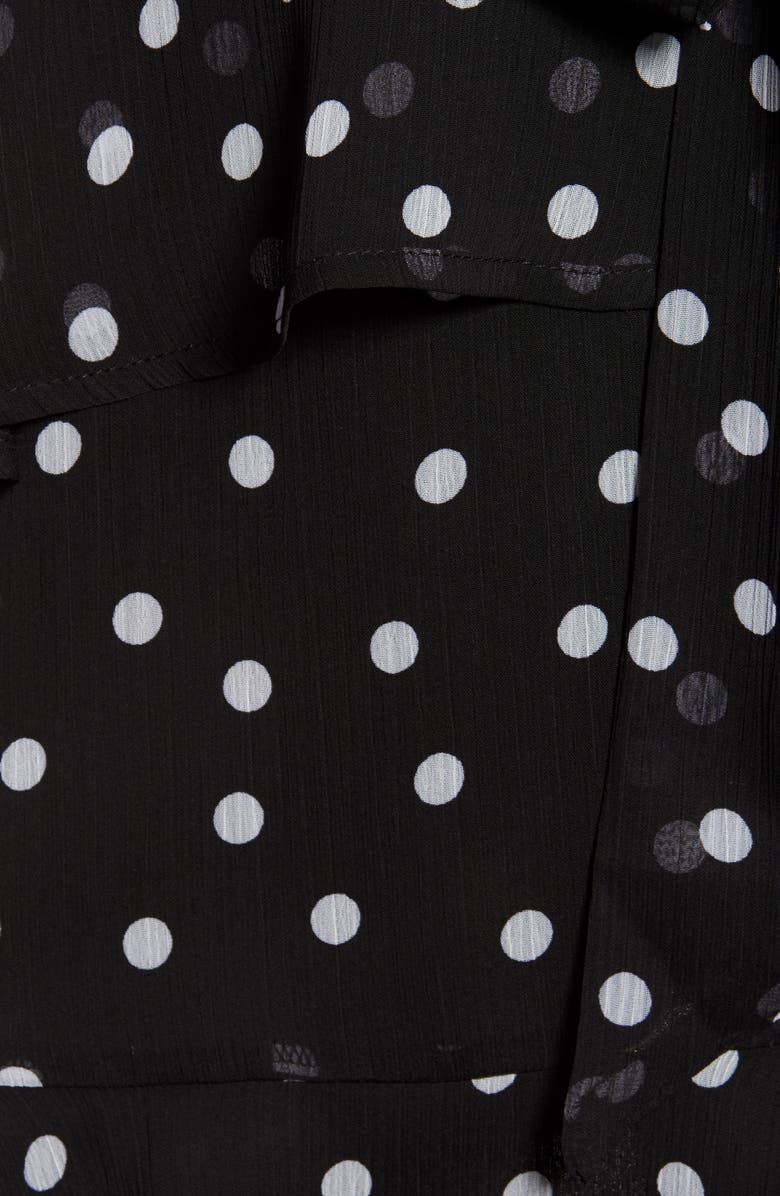 Leith Long Sleeve Wrap Front Minidress, Alternate, color,