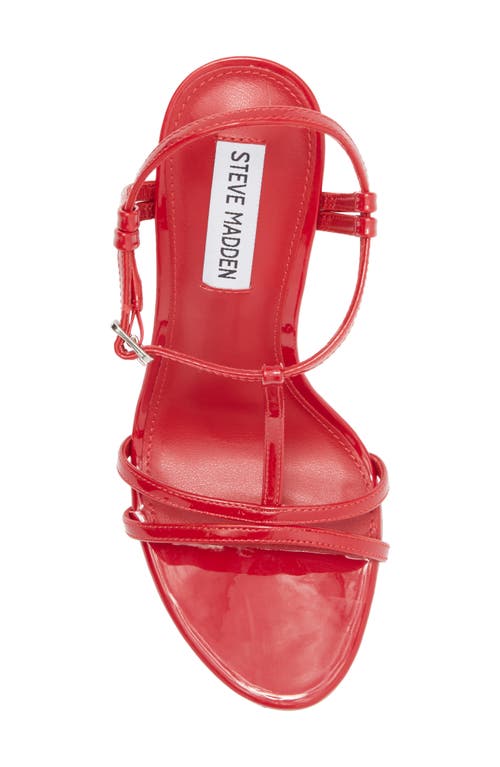 Steve Madden Deeva T-strap Sandal In Red Patent