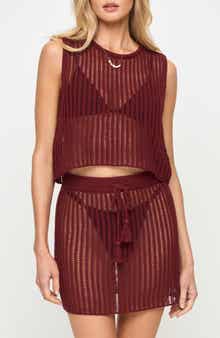 LSPACE Sander Open Stitch Cover-Up Tank