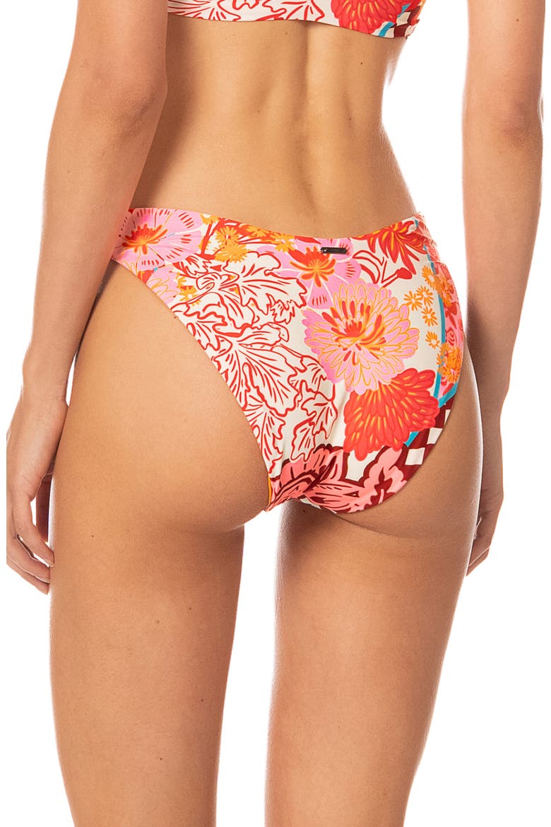 Cosmic Tropic Sunflash Splendor Reversible Bikini Bottoms, Alternate, color, OPEN PINK