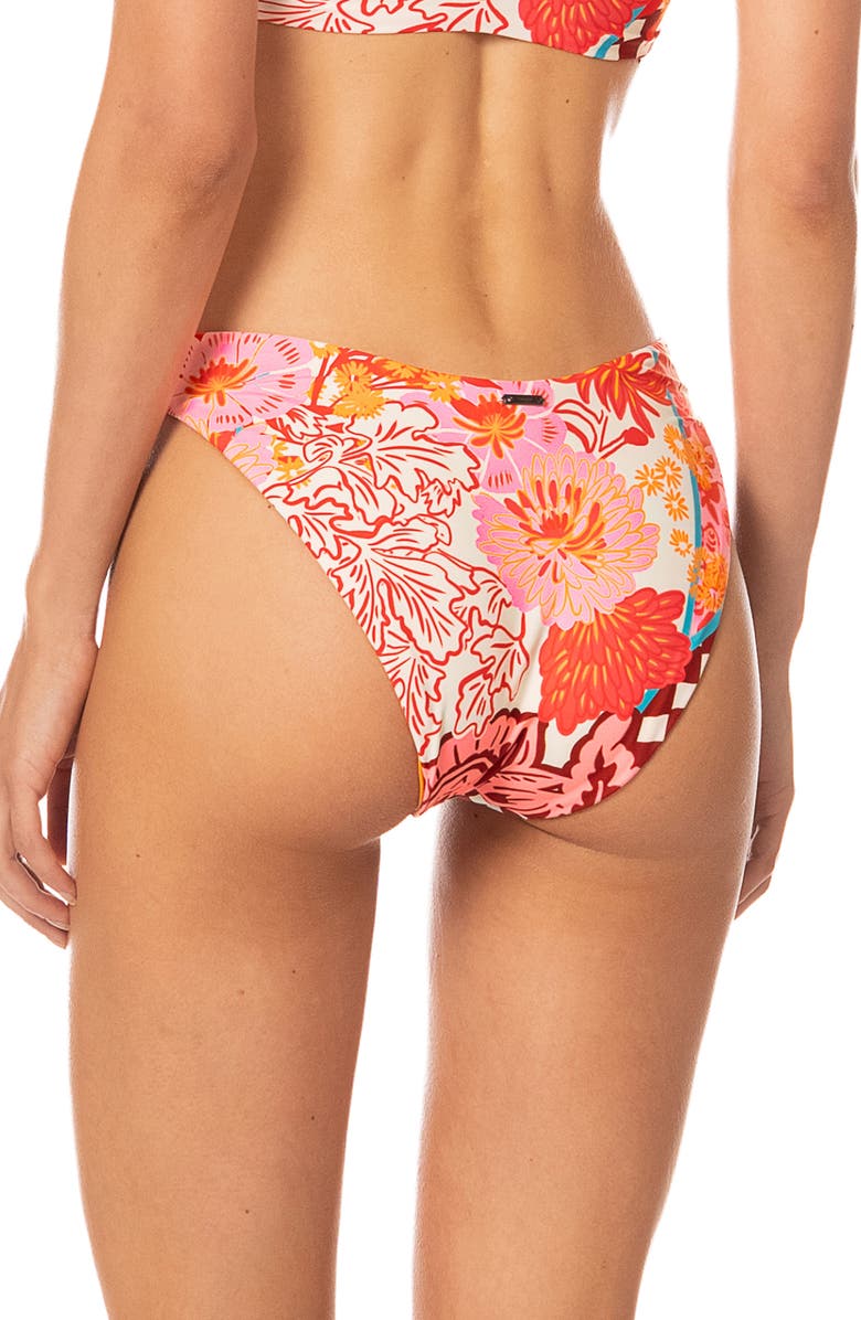 Maaji Cosmic Tropic Sunflash Splendor Reversible Bikini Bottoms, Alternate, color, Open Pink