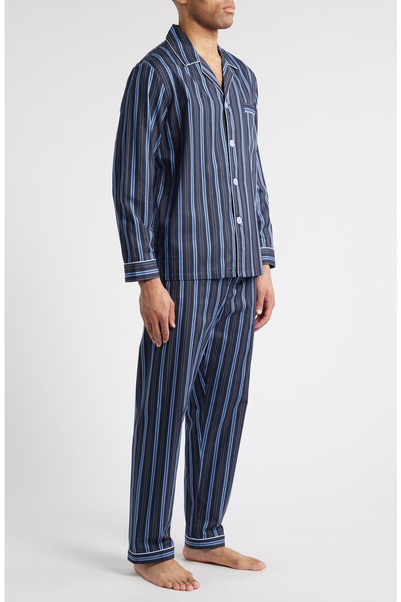 Cotton Sateen Pajamas, Alternate, color, STONE