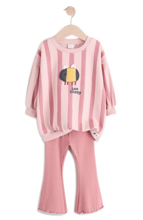 NEXT NEXT KIDS' BEE HAPPY SWEATSHIRT & FLARE LEGGINGS SET