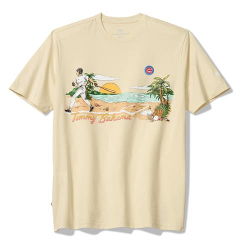 Cream Chicago Cubs Sunset Slugger T-Shirt