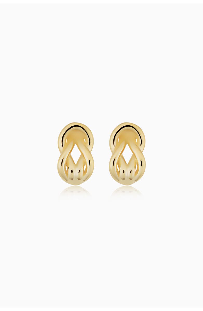 Oradina 14K Yellow Gold Verona Studs, Alternate, color, Yellow Gold