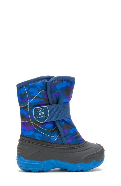 Kamik Kids' Snowbug 5 Waterproof Faux Fur Lined Boot In Blue/navy