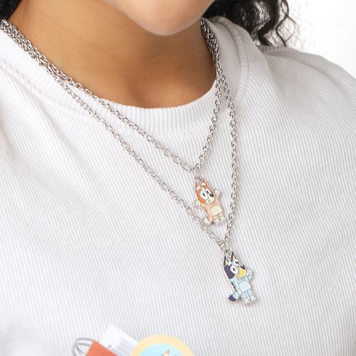 Bluey Layered Pendant Necklace In Multi
