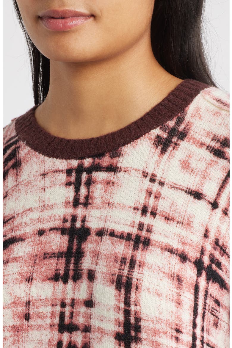 Crewneck Sweater, Alternate, color, MERLOT