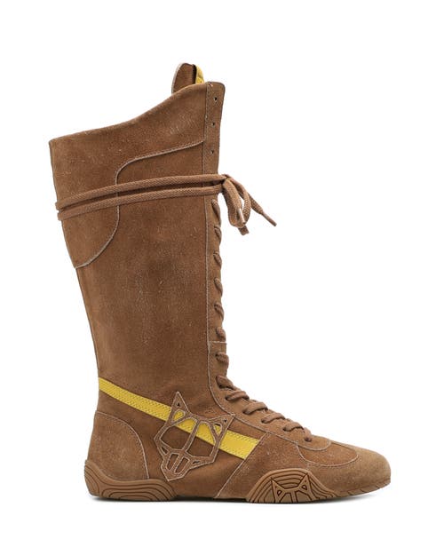 Naked Wolfe Betsy Suede Boot In Brown