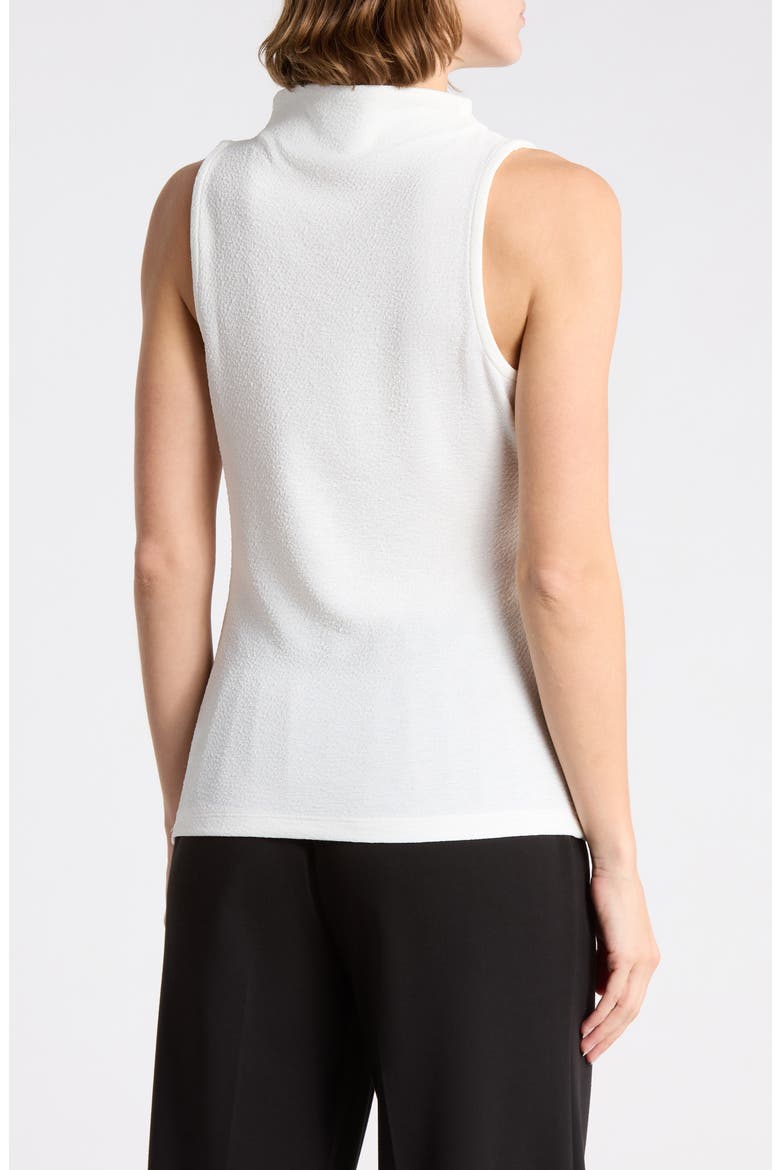 Textured Boat Neck Sleeveless Top, Alternate, color, IVORY