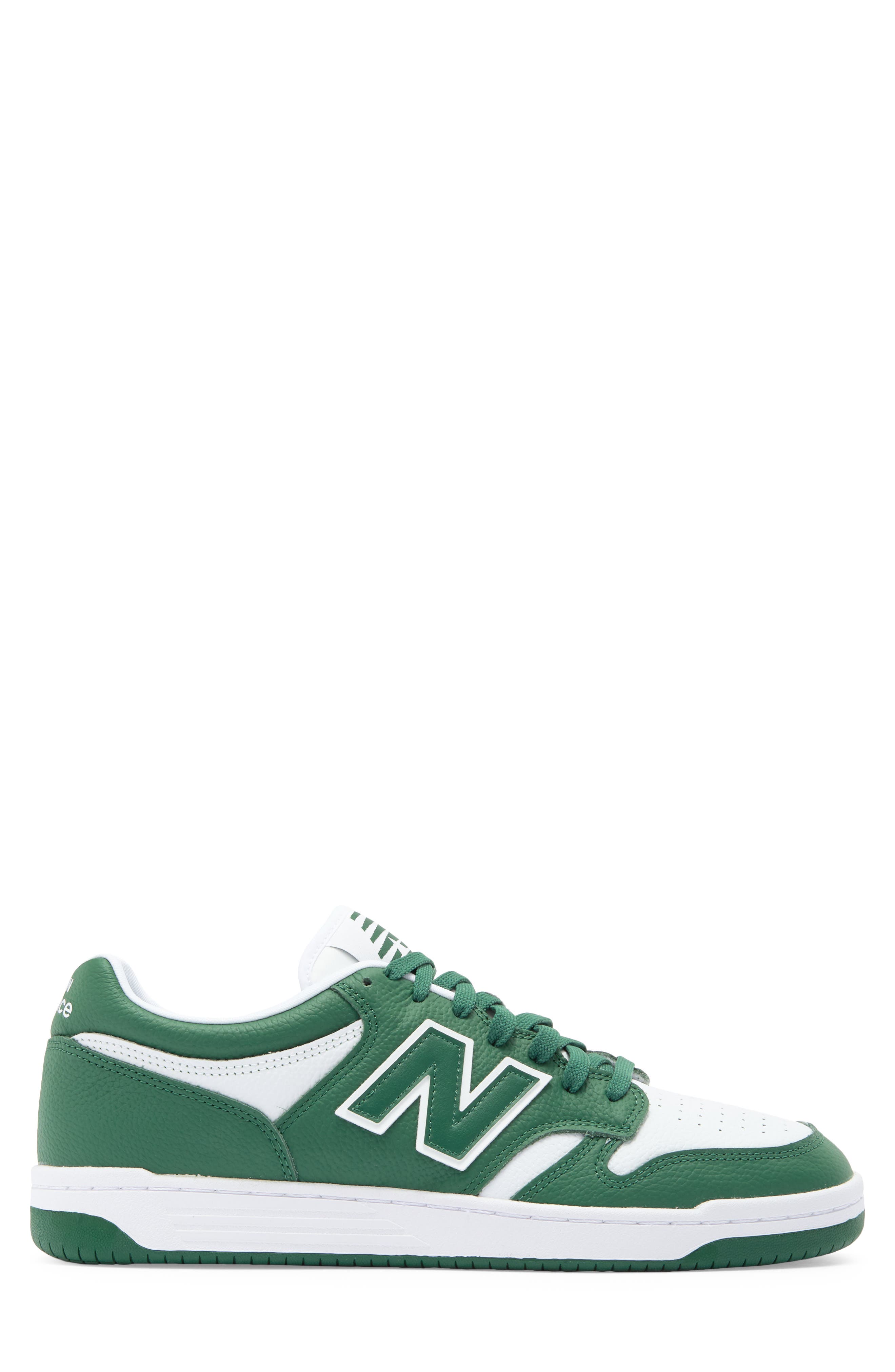 New Balance 480 Basketball Sneaker, Alternate, color, Team Forest Green/ White