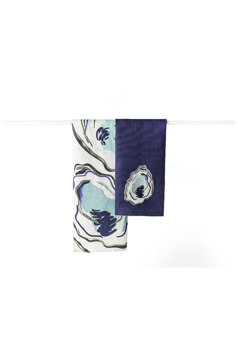 Oyster Hand Towels Set of 2, Main, color, Blue