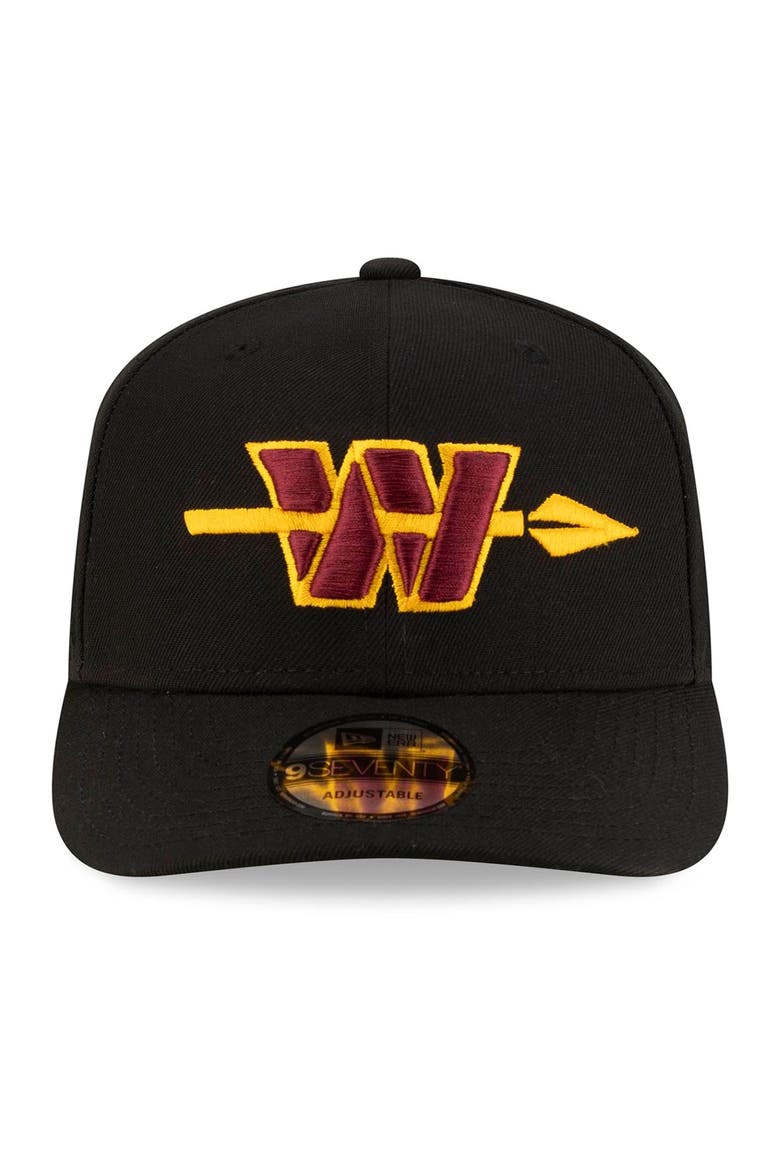 Men's New Era Black Washington Commanders Alternate 9SEVENTY Adjustable Hat, Alternate, color, Black