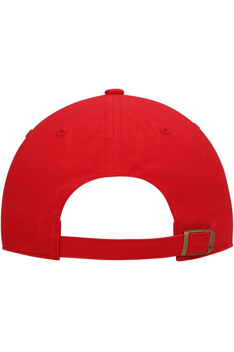 Women's '47 Red Atlanta Hawks Miata Clean Up Logo Adjustable Hat, Alternate, color, Red