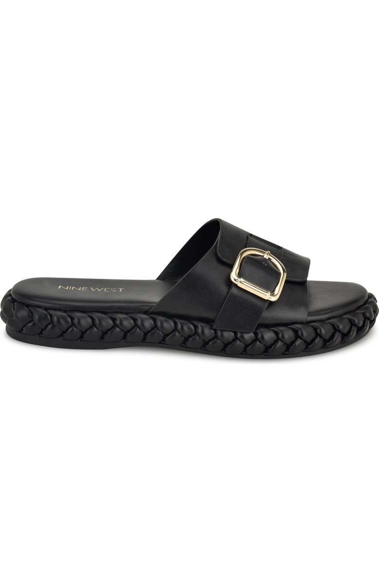 Nine West Shantel Buckle Slide Sandal, Alternate, color,
