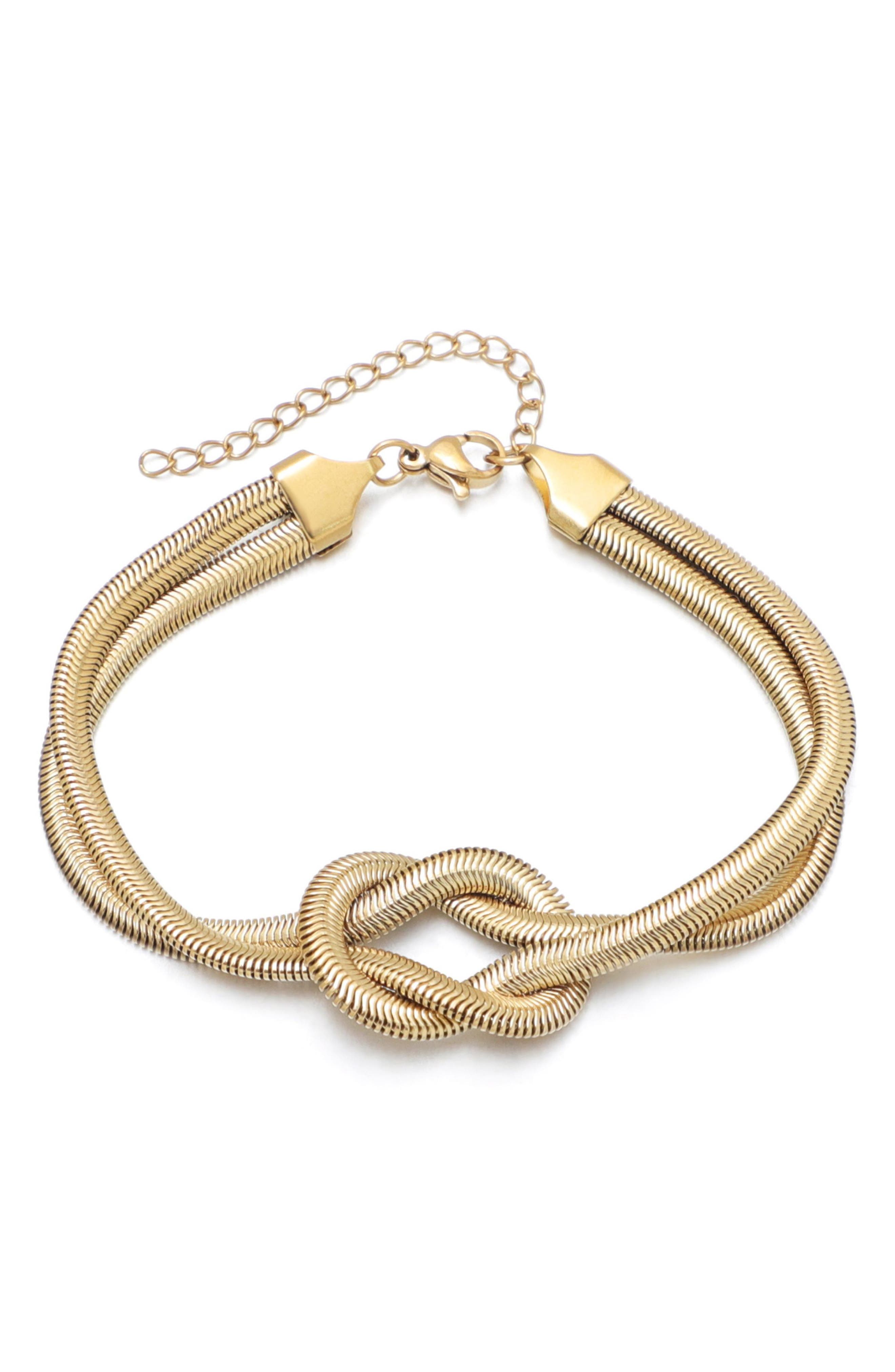 Adornia Knot Chain Bracelet