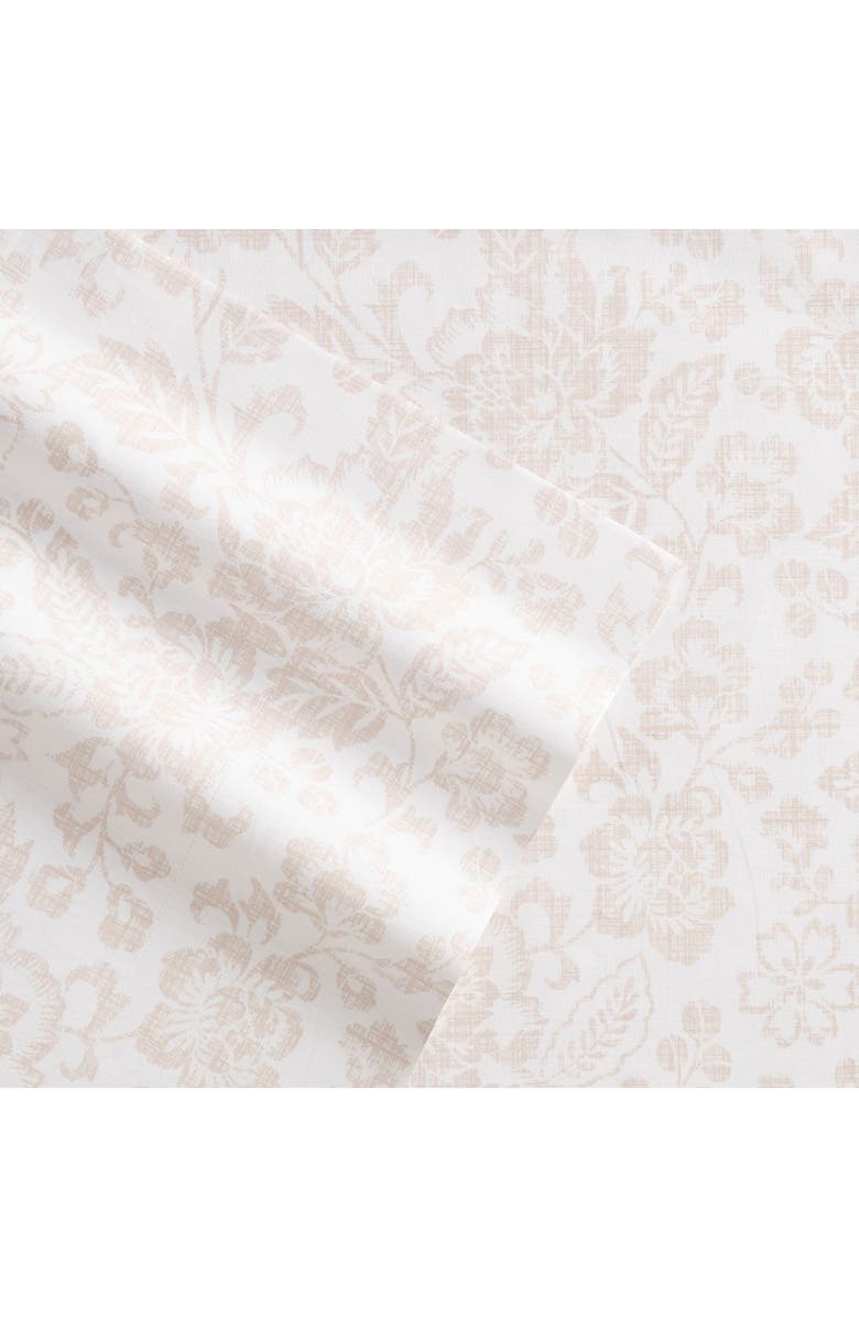 STONE COTTAGE Mae 200 Thread Count Cotton Percale Sheet Set, Alternate, color, Lt-Pastel Pink