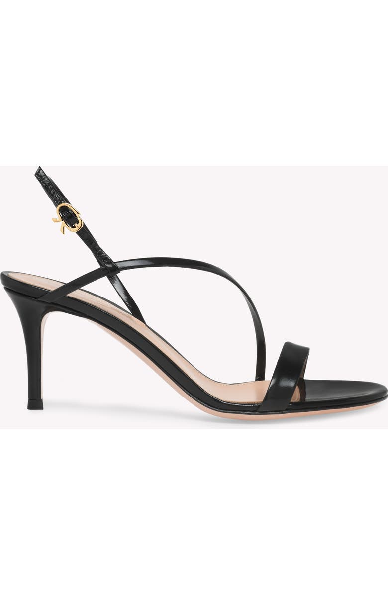 Gianvito Rossi Manhattan 70 Sandal, Main, color, Black Leather
