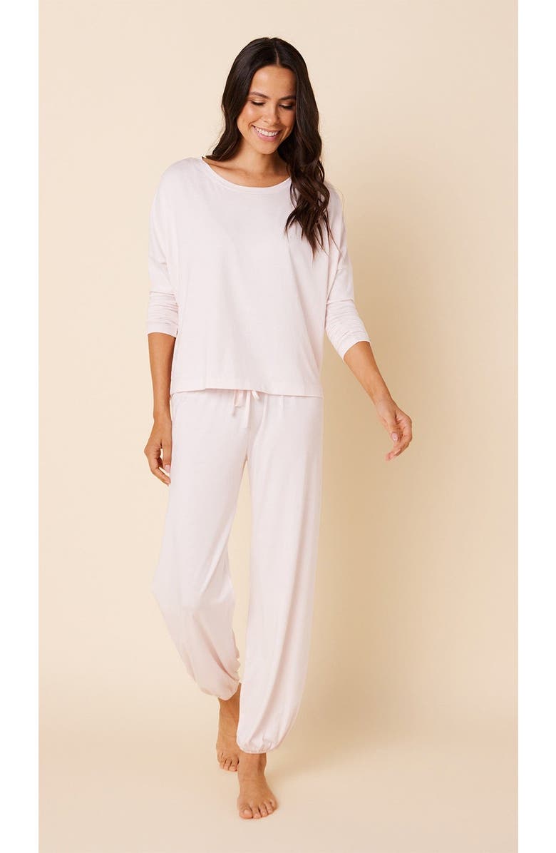 The Cat's Pajamas Pima Knit Pullover Set, Alternate, color, Classic Pink Moment