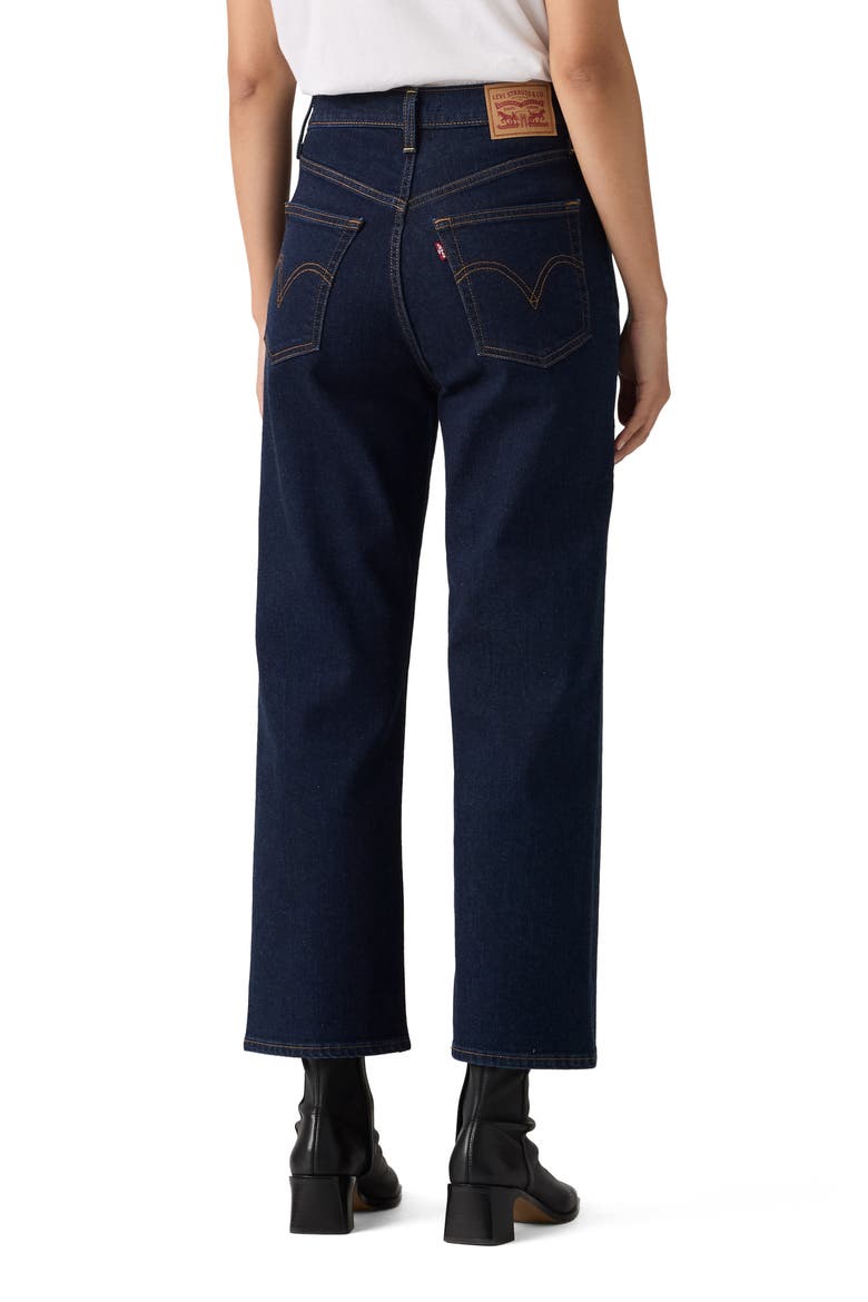 Ribcage High Waist Ankle Straight Leg Jeans, Alternate, color, WHOA WHAT